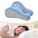 Maxbell Leg Support and Elevate Pillow Ergonomic Memory Foam Reading Pillow for Dorm Blue