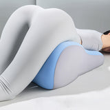 Maxbell Leg Support and Elevate Pillow Ergonomic Memory Foam Reading Pillow for Dorm Blue