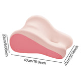 Maxbell Leg Support and Elevate Pillow Ergonomic Memory Foam Reading Pillow for Dorm Pink