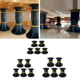 Maxbell 5Pcs Bed Beams Support Foot Adjustable Bed Center Slat Support Leg for Chair 9cm to 12cm