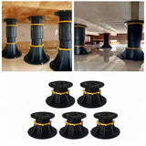 Maxbell 5Pcs Bed Beams Support Foot Adjustable Bed Center Slat Support Leg for Chair 9cm to 12cm