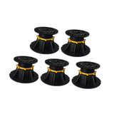 Maxbell 5Pcs Bed Beams Support Foot Adjustable Bed Center Slat Support Leg for Chair 9cm to 12cm