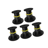 Maxbell 5Pcs Bed Beams Support Foot Adjustable Bed Center Slat Support Leg for Chair 12cm to 18cm