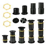 Maxbell 5Pcs Bed Beams Support Foot Adjustable Bed Center Slat Support Leg for Chair 14cm to 22cm