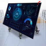 Maxbell Low Height Mobile TV Stand Mobile TV Cart for Conference Office Meeting Room