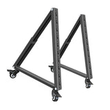 Maxbell Low Height Mobile TV Stand Mobile TV Cart for Conference Office Meeting Room