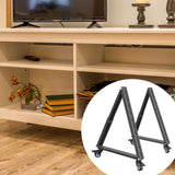 Maxbell Low Height Mobile TV Stand Mobile TV Cart for Conference Office Meeting Room
