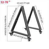 Maxbell Low Height Mobile TV Stand Mobile TV Cart for Conference Office Meeting Room