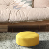 Maxbell Round Floor Pillow Soft Floor Cushion for Home Couch Chair Bed Car Work Room Yellow