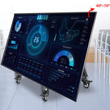 Maxbell Low Height Mobile TV Stand Mobile TV Mount Stand for Exhibitions Home Office