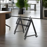 Maxbell Low Height Mobile TV Stand Mobile TV Mount Stand for Exhibitions Home Office