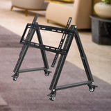Maxbell Low Height Mobile TV Stand Mobile TV Mount Stand for Exhibitions Home Office