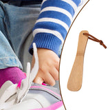 Maxbell Shoe Horn Compact Smooth with Hanging Rope Shoehorn for Disabled Adults Kids Short