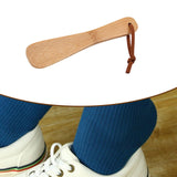 Maxbell Shoe Horn Compact Smooth with Hanging Rope Shoehorn for Disabled Adults Kids Short