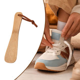 Maxbell Shoe Horn Compact Smooth with Hanging Rope Shoehorn for Disabled Adults Kids Short