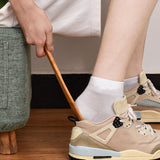 Maxbell Shoe Horn Compact Smooth with Hanging Rope Shoehorn for Disabled Adults Kids Short