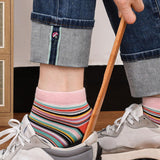 Maxbell Shoe Horn Compact Smooth with Hanging Rope Shoehorn for Disabled Adults Kids Long