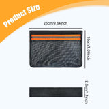 Maxbell 2Pcs Boat Storage Mesh Bags PVC with Reflective Stripe for Tools Gear Tackle