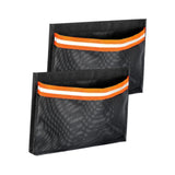 Maxbell 2Pcs Boat Storage Mesh Bags PVC with Reflective Stripe for Tools Gear Tackle