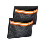 Maxbell 2Pcs Boat Storage Mesh Bags PVC with Reflective Stripe for Tools Gear Tackle