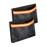Maxbell 2Pcs Boat Storage Mesh Bags PVC with Reflective Stripe for Tools Gear Tackle