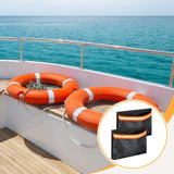 Maxbell 2Pcs Boat Storage Mesh Bags PVC with Reflective Stripe for Tools Gear Tackle