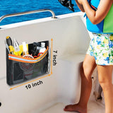 Maxbell Boat Storage Mesh Bag 10x7 inch Universal Storage Net for Gloves Gear Tackle