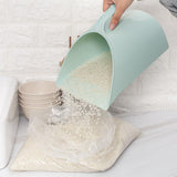 Maxbell Dustpan Practical Sturdy Dust Pan for Farm Accessory Home Use Outdoor Indoor Blue