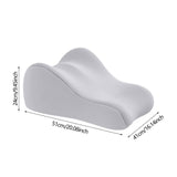 Maxbell Memory Foam Bed Wedge Pillow Headboard for Men Women Watching Movies Massage dark grey