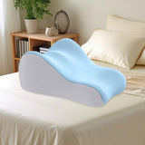 Maxbell Memory Foam Bed Wedge Pillow Headboard for Men Women Watching Movies Massage light grey