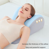 Maxbell Memory Foam Bed Wedge Pillow Headboard for Men Women Watching Movies Massage light grey