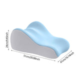 Maxbell Memory Foam Bed Wedge Pillow Headboard for Men Women Watching Movies Massage light grey