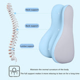 Maxbell Memory Foam Bed Wedge Pillow Headboard for Men Women Watching Movies Massage light grey