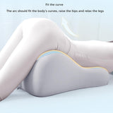 Maxbell Memory Foam Bed Wedge Pillow Headboard for Men Women Watching Movies Massage blue