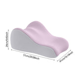 Maxbell Memory Foam Bed Wedge Pillow Headboard for Men Women Watching Movies Massage blue