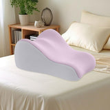 Maxbell Memory Foam Bed Wedge Pillow Headboard for Men Women Watching Movies Massage blue