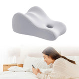 Maxbell Memory Foam Triangle Pillow Wedge Trendy for Apartment Back Sleeping Massage dark grey