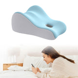 Maxbell Memory Foam Triangle Pillow Wedge Trendy for Apartment Back Sleeping Massage light grey