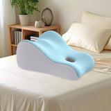 Maxbell Memory Foam Triangle Pillow Wedge Trendy for Apartment Back Sleeping Massage light grey