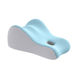 Maxbell Memory Foam Triangle Pillow Wedge Trendy for Apartment Back Sleeping Massage light grey