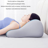 Maxbell Memory Foam Triangle Pillow Wedge Trendy for Apartment Back Sleeping Massage light grey