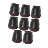 Maxbell 8Pcs Chair Leg Floor Protectors Carpet Nonslip Furniture Leg Cover Pads Caps Black