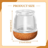 Maxbell 8Pcs Chair Leg Floor Protectors Carpet Nonslip Furniture Leg Cover Pads Caps Clear