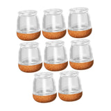 Maxbell 8Pcs Chair Leg Floor Protectors Carpet Nonslip Furniture Leg Cover Pads Caps Clear