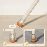 Maxbell 8Pcs Chair Leg Floor Protectors Carpet Nonslip Furniture Leg Cover Pads Caps Clear