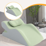 Maxbell Sit up Pillow Waist Support for Bed Reading Pillow for Home Office Apartment green