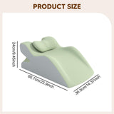 Maxbell Sit up Pillow Waist Support for Bed Reading Pillow for Home Office Apartment green