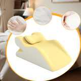 Maxbell Sit up Pillow Waist Support for Bed Reading Pillow for Home Office Apartment yellow