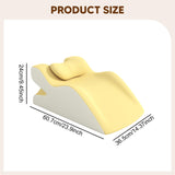 Maxbell Sit up Pillow Waist Support for Bed Reading Pillow for Home Office Apartment yellow