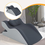 Maxbell Sit up Pillow Waist Support for Bed Reading Pillow for Home Office Apartment dark gray